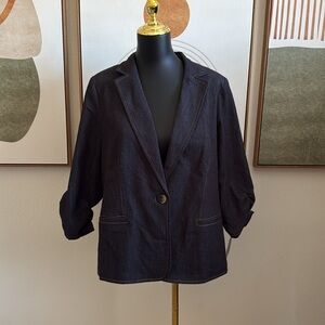 NYCC Dark Blue Denim Blazer Jacket